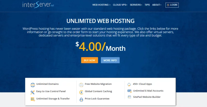 InterServer web hosting review