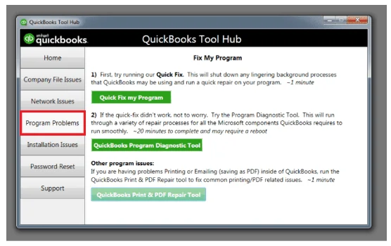 HOW TO DOWNLOAD QUICKBOOKS TOOL HUB Program problems