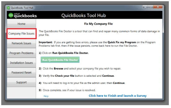 HOW TO DOWNLOAD QUICKBOOKS TOOL HUB company file issue