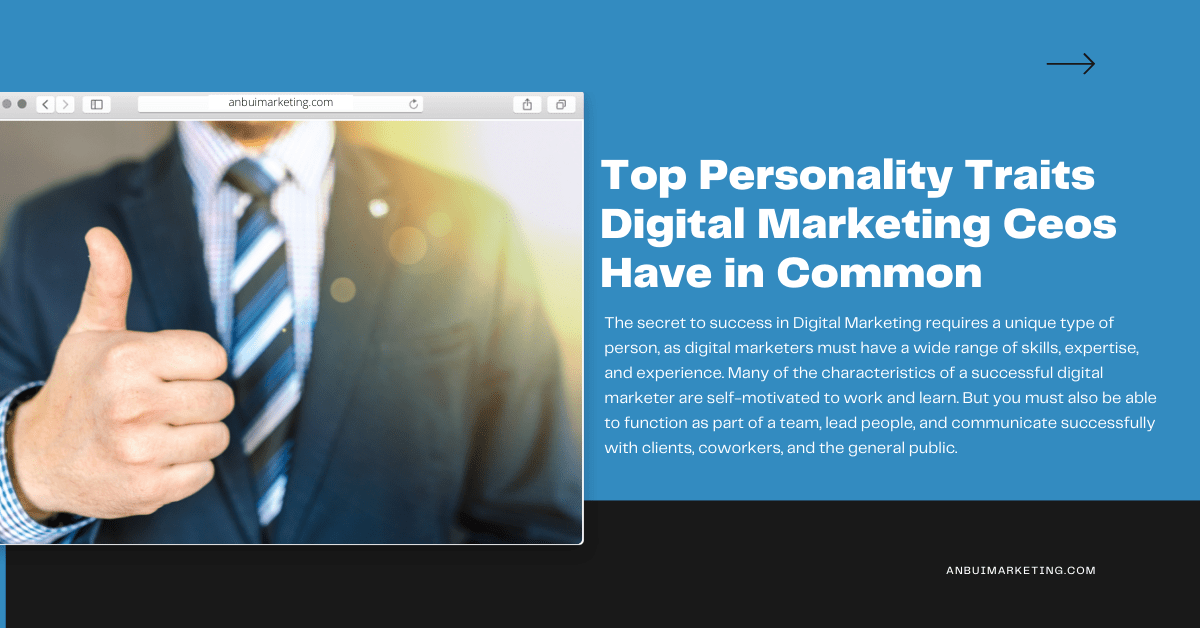 Top Personality Traits Digital Marketing CEOs like An Bui Have in Common