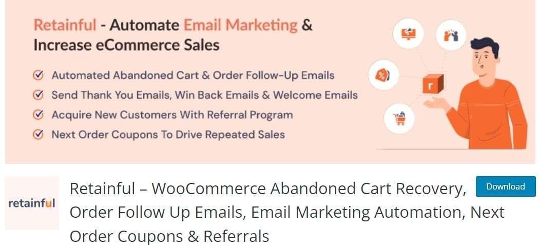 Retainful marketing plugin for WooCommerce